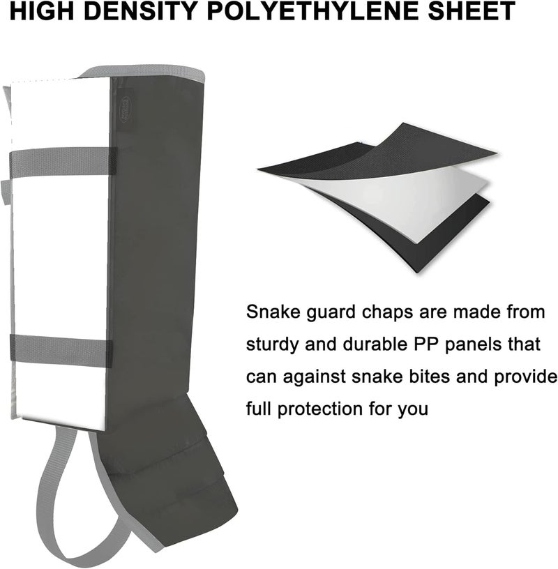 MDSTOP Snake Gaiters Leg Guards, Waterproof Snake Guards, Adjustable Snake Bite Protection for Lower Legs, Snake Chaps for Men&Women - Image 5